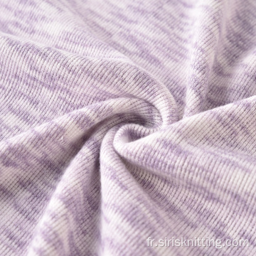 Commerce de gros Tissu tricoté Viscose Polyester Tissu teint dans l&#39;espace